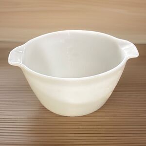 Vintage Fire King Anchor Hocking White Milk Glass Cinderella Mixing Bowl 8 1/2”